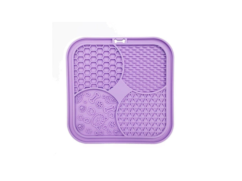 Nordic Paws - Lickmat for Cat - Lily - Purple - 20 x 20 cm