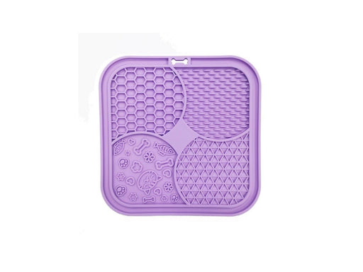 Nordic Paws - Lickmat for Cat - Lily - Purple - 20 x 20 cm