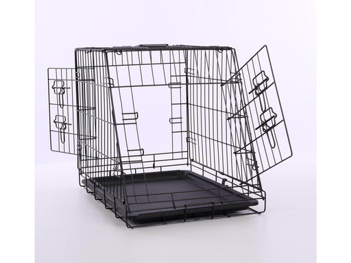 Nordic Paws - Sloping Wire cage black - S  63x44x50.5 cm