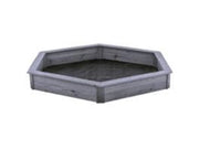 Nordic Play Sandkasten 6-eckig, grau, grundiert NORDIC PLAY