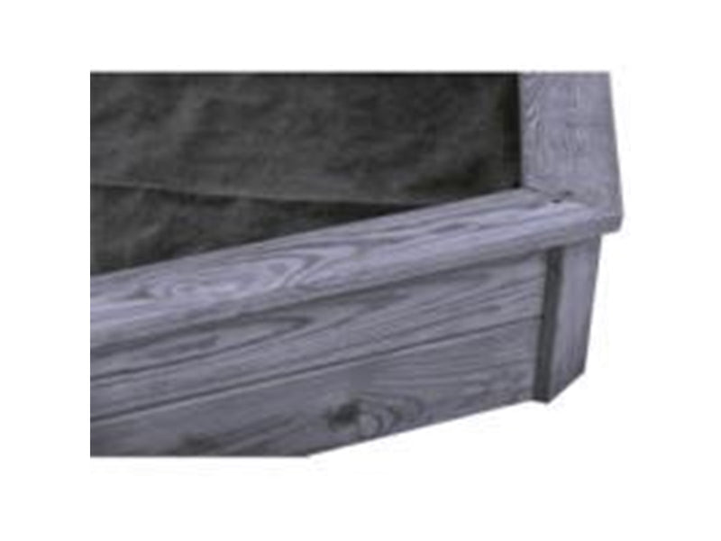 Nordic Play Sandkasten 6-eckig, grau, grundiert NORDIC PLAY