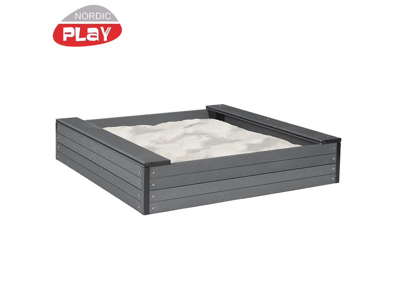 Nordic Play Sandkasten WPC 120x120x24 cm