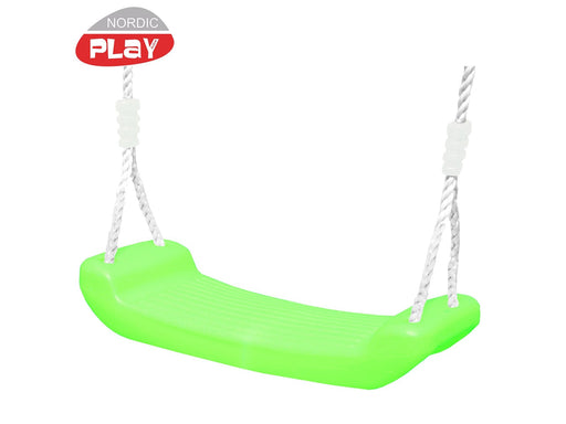 Nordic Play Swing seat w/ rope lime