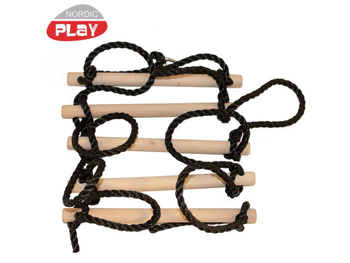 Nordic Play rope ladder 5-step with black rope