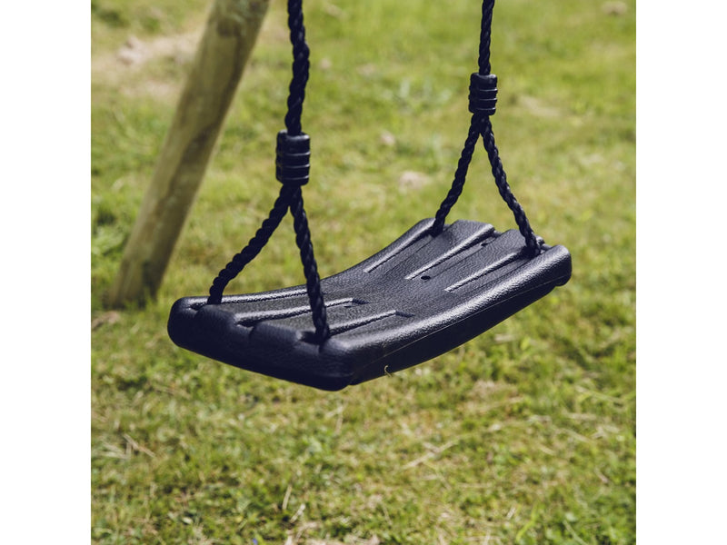 Nordic Play swing seat black with black rope