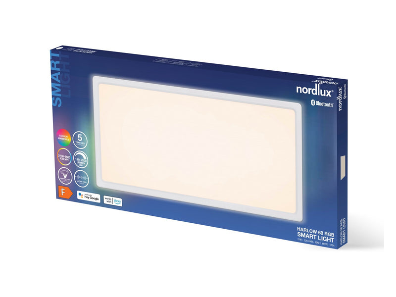 Nordlux Harlow Smart RGB Deckenleuchte Weiss