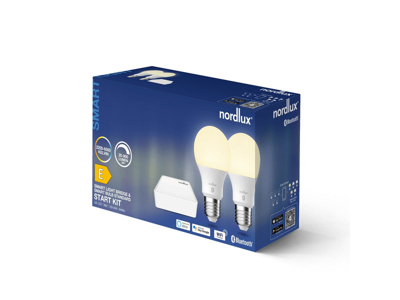 Nordlux Smart 2Xe27 + Eu Bridge Bridge Weiss