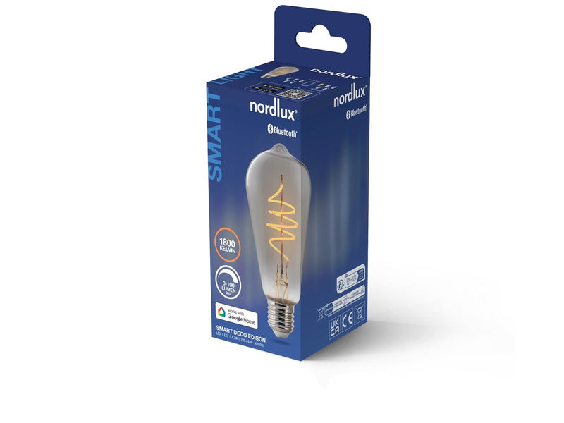 Nordlux Smart E27 Leuchtmittel 4,7W 100lm 1800K Rauchfarben