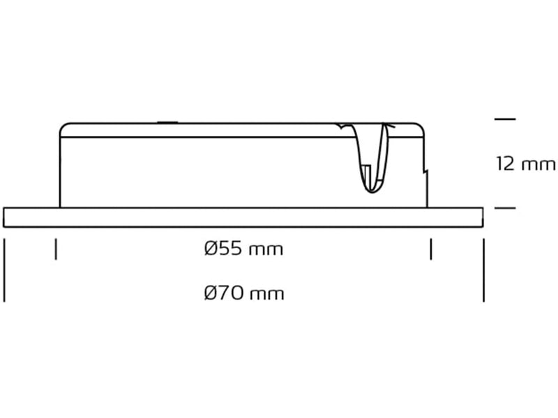 Nordtronic Alina cabinet lighting 350ma 2.2w 3000k 210lm brushed alu ru