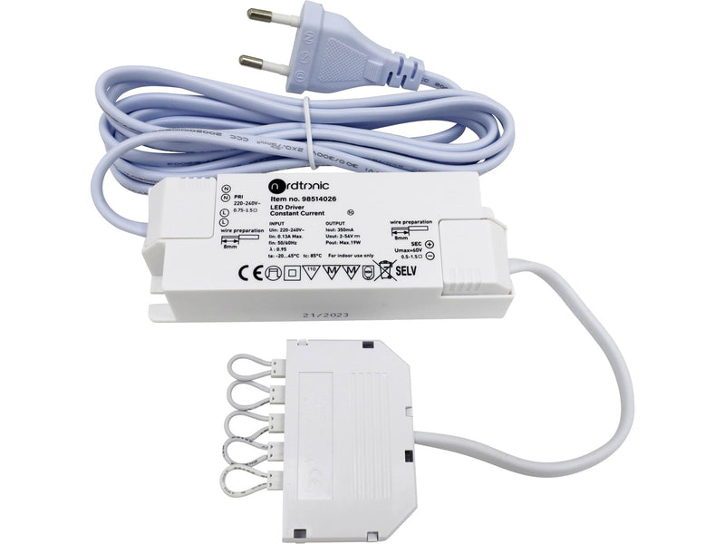 Nordtronic LED driver not dimmable 1-19W 350mA