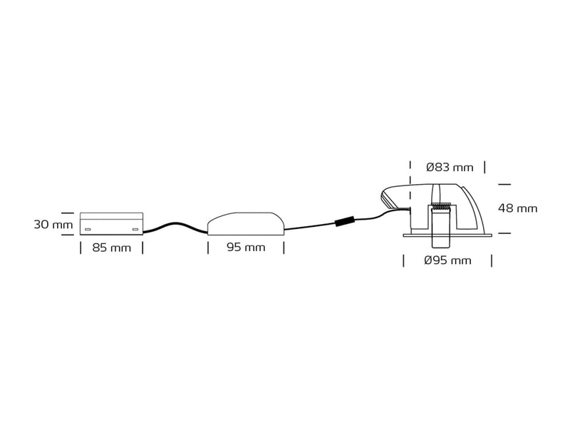 Nordtronic Velia Large Tilt LED 10.9W 3000K