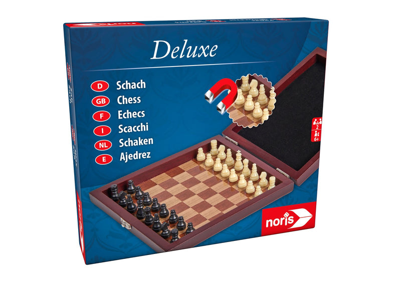 Noris DEvi LOVEuxe Magnetic Chess in Wooden Box