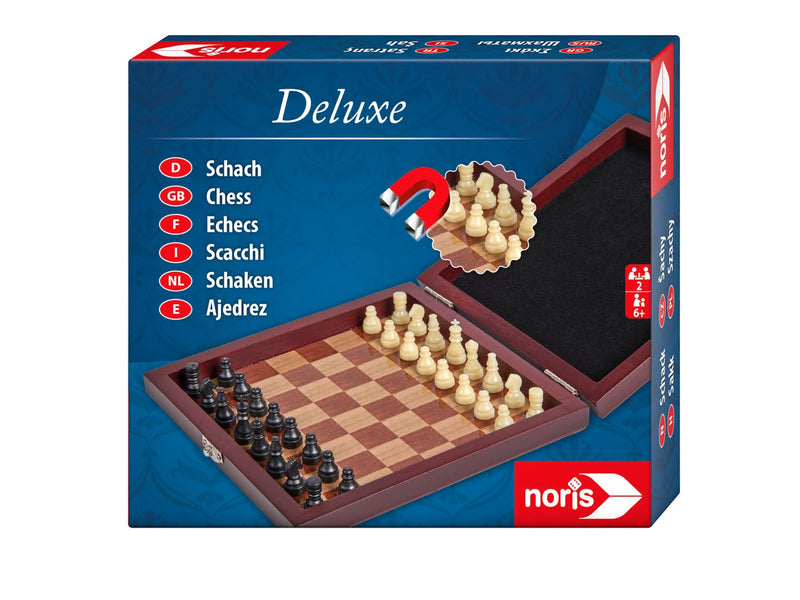 Noris DEvi LOVEuxe Magnetic Chess in Wooden Box