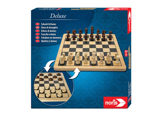 Noris DEvi LOVEuxe Wooden - Chess & Checkers