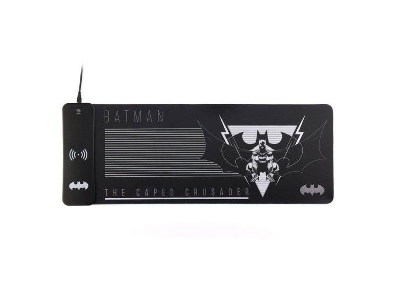 Numskull DC Comics Batman XL RGB Gaming Mat with 15W Wireless Charger