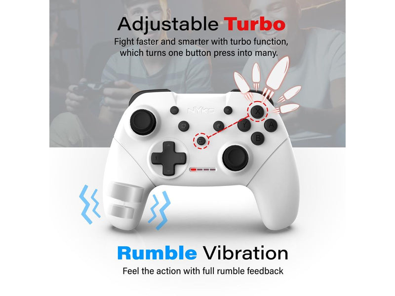 Nyko Mini Core - White - Wireless Controller - Nintendo Switch