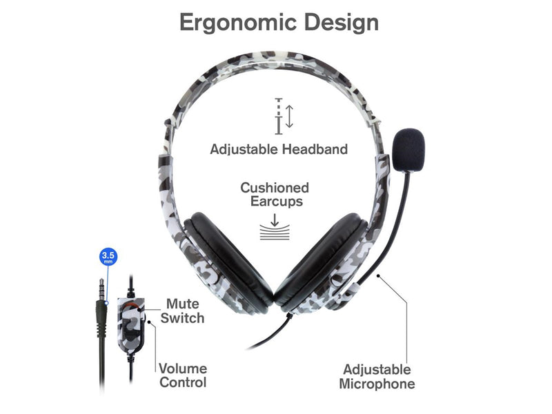 Nyko NU-3500 - Arctic Camo - Wired Headset - Sony PlayStation 5