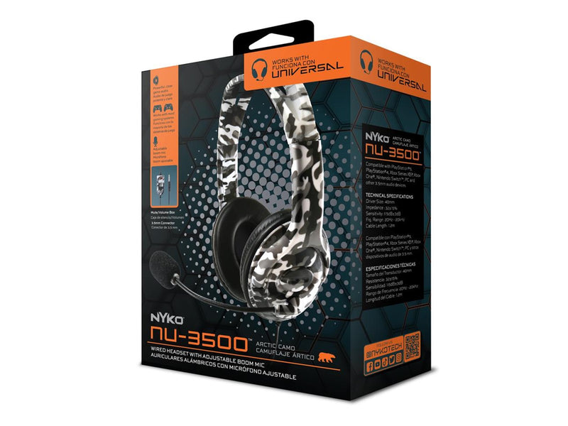 Nyko NU-3500 - Arctic Camo - Wired Headset - Sony PlayStation 5