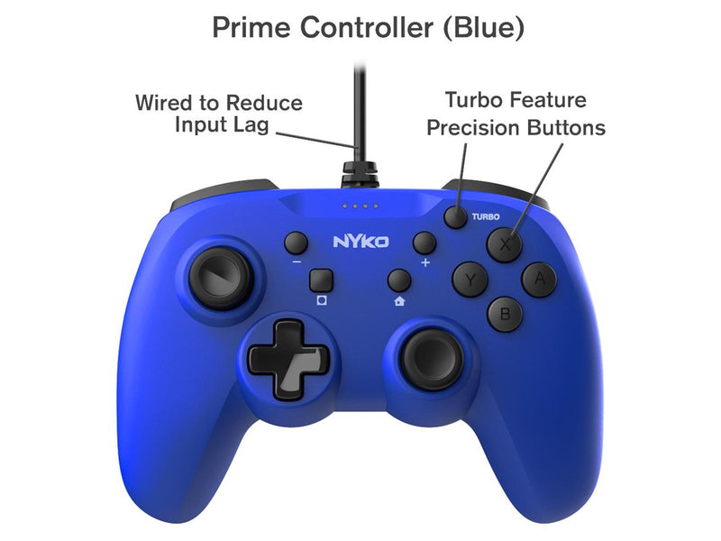 Nyko Prime - Blue - Wired Controller - Nintendo Switch