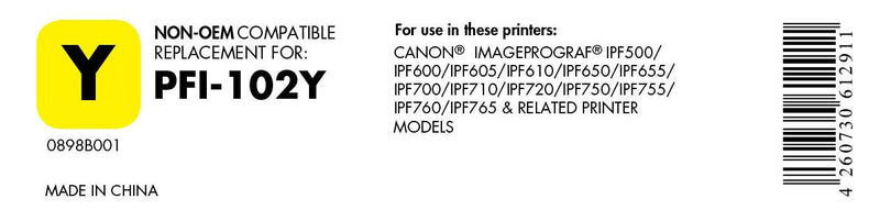 OFFICE-Partner Premium Druckerpatrone - alternativ zu Canon PFI-102Y - gelb