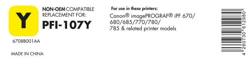 OFFICE-Partner Premium Druckerpatrone - alternativ zu Canon PFI-107Y - gelb