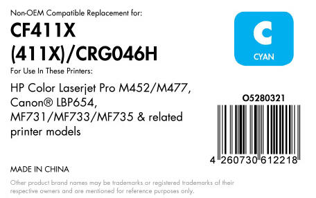 OFFICE-Partner Premium Toner - alternativ zu HP 410X (CF411X) - cyan