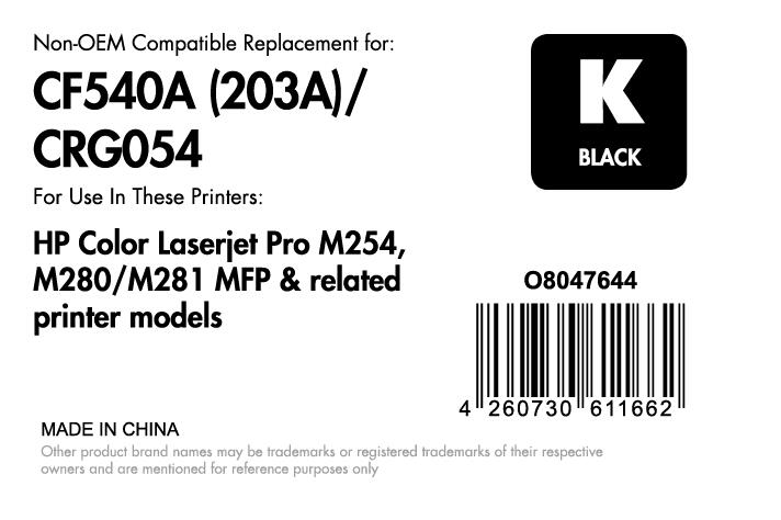 OFFICE-Partner Premium Toner - alternativ zu HP 203A (CF540A) - schwarz
