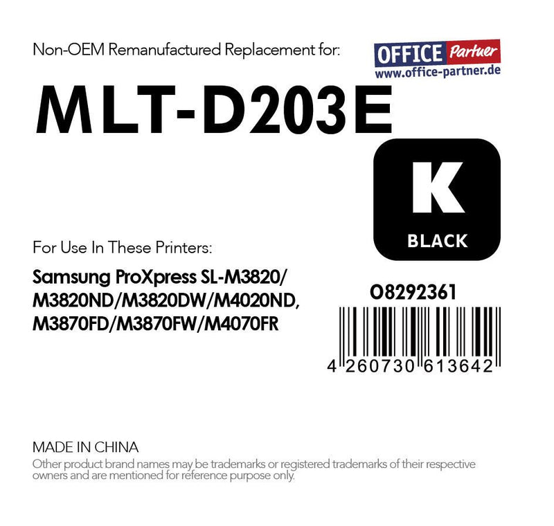 OFFICE-Partner Premium Toner - alternativ zu Samsung MLT-D203E/ELS - schwarz