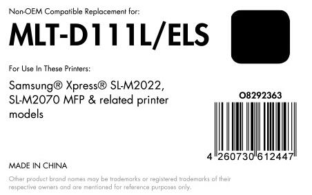 OFFICE-Partner Premium Toner - alternativ zu Samsung MLT-D111L/ELS - schwarz