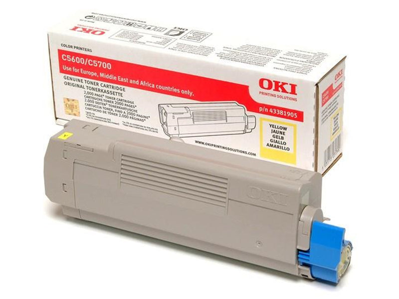 OKI 43381905 Toner Yellow - Tonerpatrone Gelb