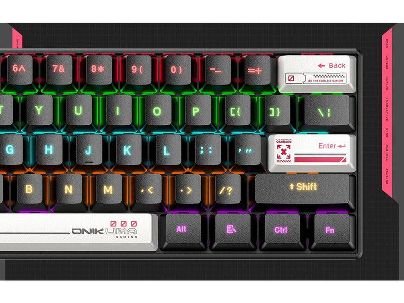 ONIKUMA Mechanical Keyboard G55 - Gaming Tastatur - 60% - Schwarz