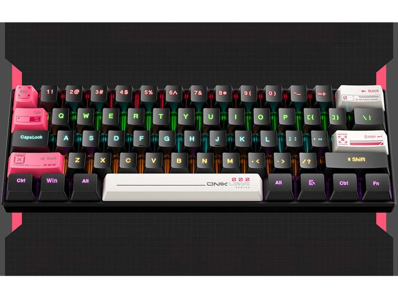 ONIKUMA Mechanical Keyboard G55 - Gaming Tastatur - 60% - Schwarz