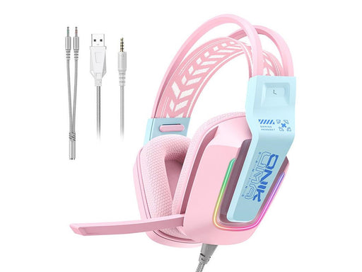 ONIKUMA X13 gaming headphones (pink)