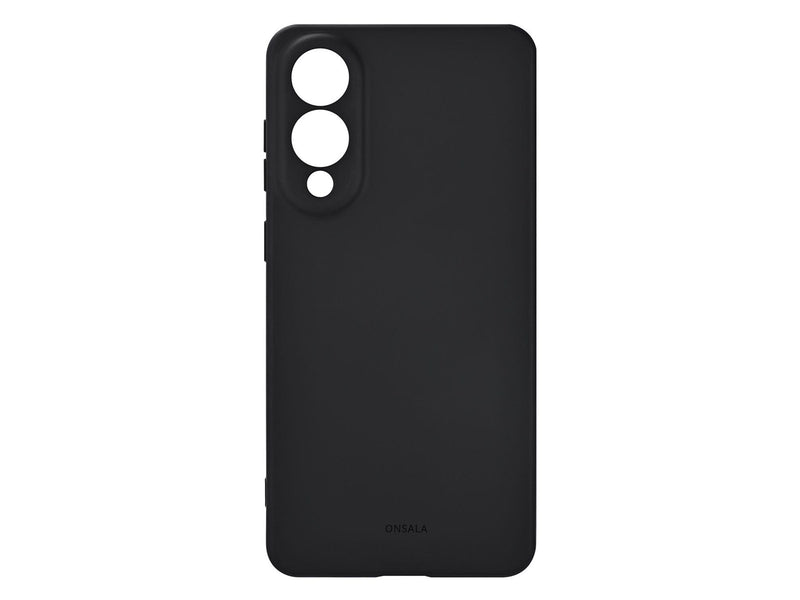 ONSALA Phone Case Samsung S25 Edge Back Silicone Touch Black
