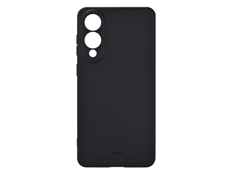ONSALA Phone Case Samsung S25 Edge Back Silicone Touch Black
