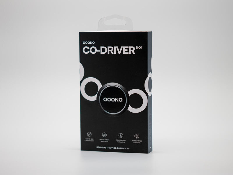 OOONO CO-DRIVER No. 1 Verkehrsalarm, schwarz