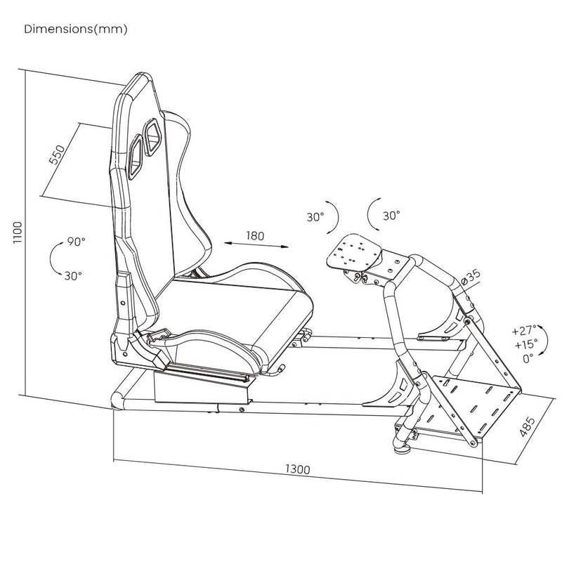 OPLITE Fahrsimulator GT3 Superfast V2