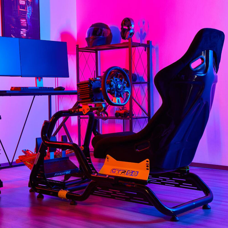 OPLITE GTR S8 Elite Force Rennsimulations-Cockpit gelb