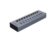 ORICO BT2U3-10AB Hub 10x USB-A 3.0 with switches - gray USB-Hubs - USB 3.0 - 10 - Grau