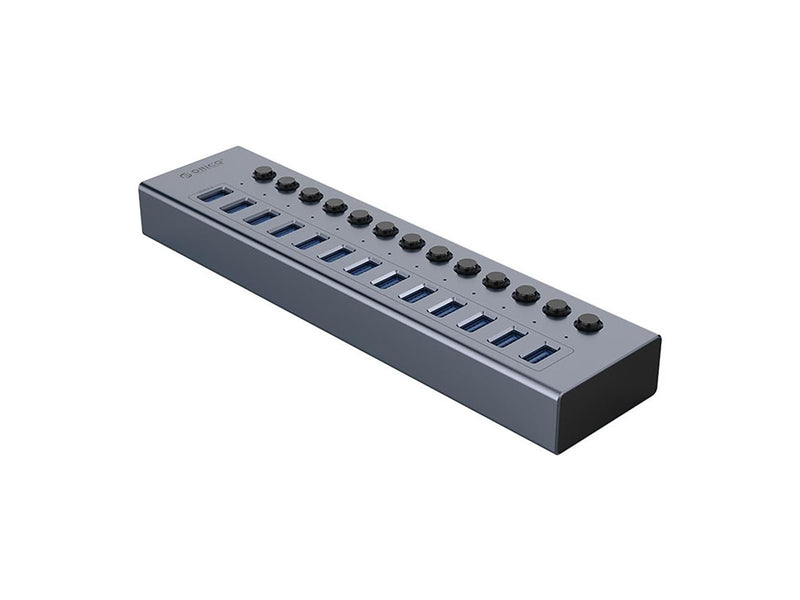 ORICO BT2U3-13AB Hub 13x USB-A 3.0 with switches - gray USB-Hubs - USB 3.0 - 13 - Grau