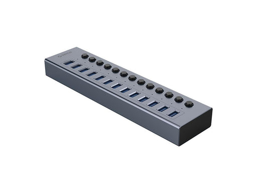 ORICO BT2U3-13AB Hub 13x USB-A 3.0 with switches - gray USB-Hubs - USB 3.0 - 13 - Grau