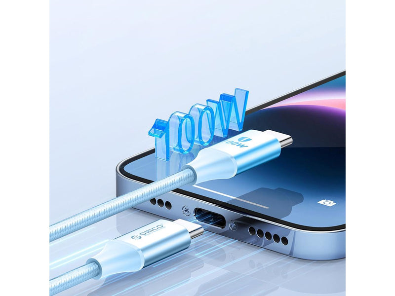 ORICO CDX 100W 5A Power Delivery USB-C - USB-C cable 1m - blue