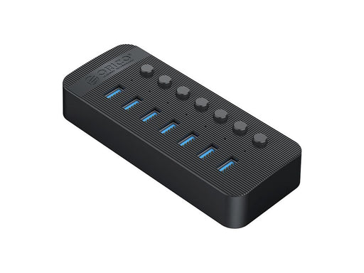 ORICO CT2U3-7AB 7x USB-A 3.0 Hub with Switches - Black USB-Hubs - USB 3.0 - 7 - Schwarz
