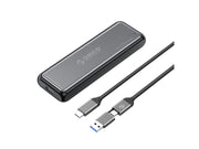 ORICO DDM2-C3-G2 M.2 NVME USB-A USB-C 3.2 10Gb/s Disk Drive - Gray
