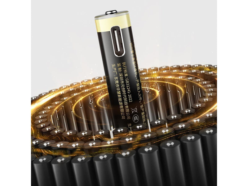 ORICO Ener-G EG7C AAA Lithium Battery 1.5V 500mWh USB-C Rechargeable Battery with Charging Cable 2 pcs.