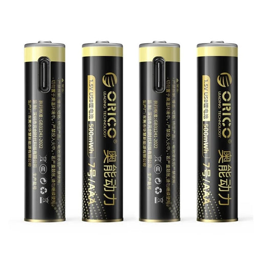 ORICO Ener-G EG7C lithium battery 1.5V 500mWh AAA USB-C rechargeable battery 4 pcs.