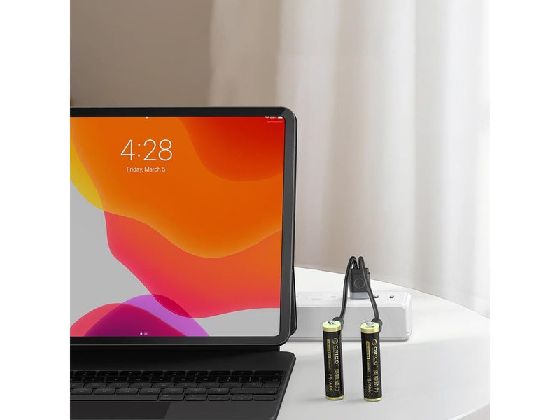 ORICO Ener-G EG7C lithium battery 1.5V 500mWh AAA USB-C rechargeable battery with charging cable 4 pcs.
