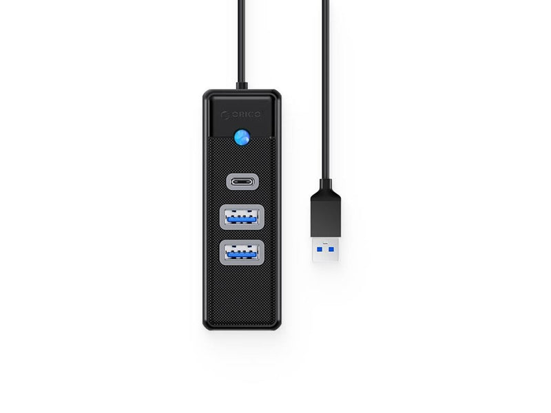 ORICO Hub Adapter USB to 2x USB 3.0 + USB-C 5 Gbps 0.15m (Black) USB-Hubs - USB 3.0 - 3 - Schwarz