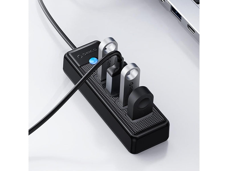 ORICO Hub Orico PW4U-U3 USB-A / 4x USB-A 3.0 - black USB-Hubs - USB 3.0 - 4 - Schwarz