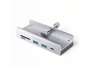 ORICO MH5PC Hub Clamp-Mounted USB-C / 2x USB-A 3.2 + 1x USB-C 3.2 + 1x SD&TF - Silver USB-Hubs - USB 3.2 - 5 - Grau